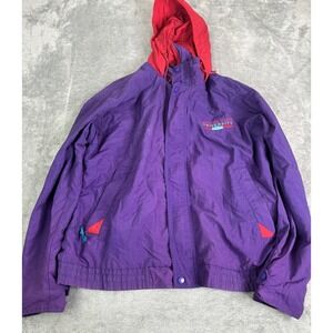 Vintage 90s Arizona State University Windbreaker Jacket Men's Size Medium Purple